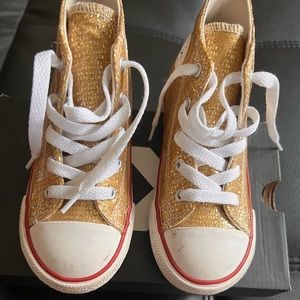Converse Gold Glitter size 10
